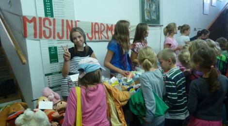 Misijní bazárek na církvní škole na Lerchové v Brně
